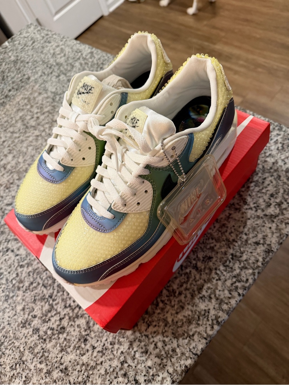 Nike Men’s Multi-Color Casual Sneakers - Yellow/Blue/Green